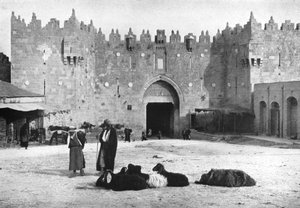 Damaskustor, Jerusalem, Israel, 1926 von Unbekannt