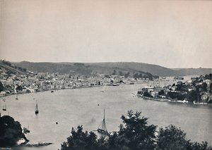 Dartmouth - Gesamtansicht, zeigt das Britannia Floating Naval College, 1895 von Unbekannt