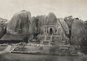 Das Issurumuniya-Felsen-Vihara erbaut von König Devanampiya Tissa im 3. Jahrhundert v. Chr., 1926 von Unbekannt