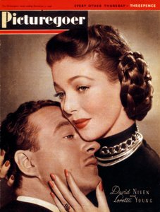 David Niven 1910-1983 und Loretta Young 1913-2000, Schauspieler, 1946 von Unbekannt