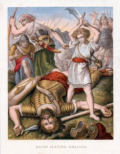 David tötet Goliath, ca. 1860