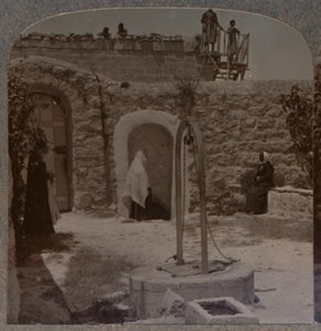 Davids Brunnen am Stadtrand von Bethlehem, um 1900 von Unbekannt