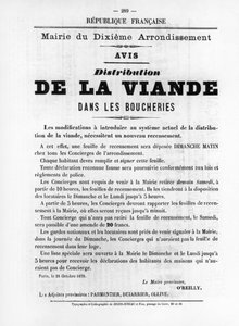 De La Viande, aus französischen politischen Plakaten der Pariser Kommune, Mai 1871