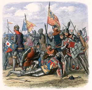 Tod von Henry Percy Harry Hotspur in der Schlacht von Shrewsbury, 21. Juli 1403, ca. 1860