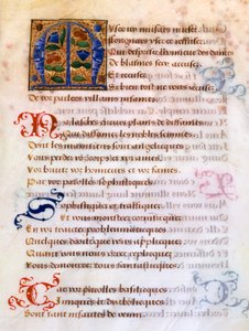 Geschmückter Anfangsbuchstabe M, 16. Jahrhundert