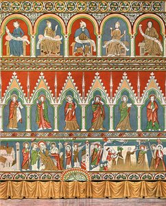 Dekoration in der alten Kirche von Stora Råda, Västra Götaland, Schweden, 1928 von Unbekannt
