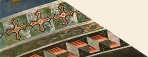 Dekoration in der Basilika des Heiligen Franziskus, Assisi, Italien, 1928