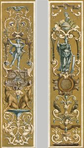 Dekorative Malerei im Louvre, Paris, Frankreich von Unbekannt