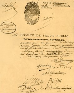 Dekret des Komitees für öffentliche Gesundheit, 26. Oktober 1795 von Unbekannt