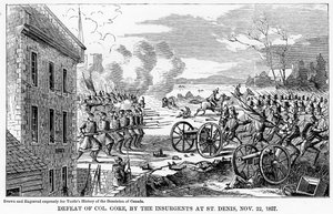 Niederlage von Oberst Gore durch die Aufständischen in St. Denis, 22. November 1837, 1877 von Unbekannt