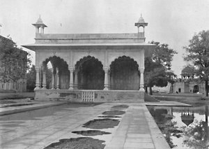Delhi. Sawan Sommerhaus im Palast, ca. 1910