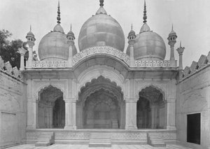 Delhi. Die Moti Musjid oder Perlenmoschee