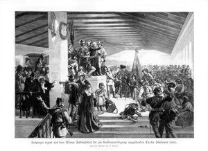 Demonstrationen von Studenten in Wien 1848, 1900