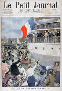 Abreise von Oberst Marchand, Marseille, 1900