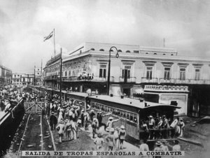 Abzug spanischer Truppen, 1870er Jahre, 1920er Jahre von Unbekannt