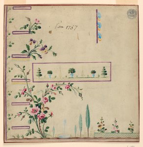 Entwurf für Gile, Muster 1757 der Fabrique de St. Ruf von Unbekannt