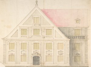 Entwurf für eine Hausfassade von Unbekannt