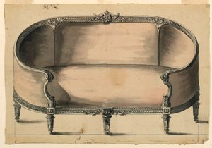 Entwurf für ein Sofa