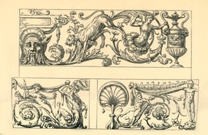 Entwürfe für groteske Friese, 16. Jahrhundert, 1881