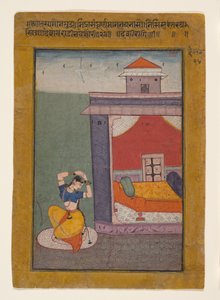 Desvarati Ragini: Folio aus einer Ragamala-Serie, 1605-06
