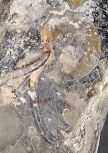 Detail eines frühchristlichen Freskos in der Apsis