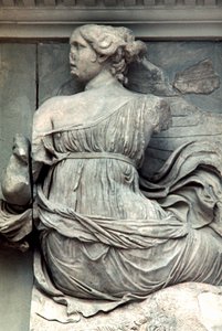 Detail vom Großen Fries des Pergamonaltars, 180-159 v. Chr. von Unbekannt