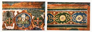 Detail des Frieses aus der Basilika des Heiligen Kreuzes, Rom, Italien, 1928