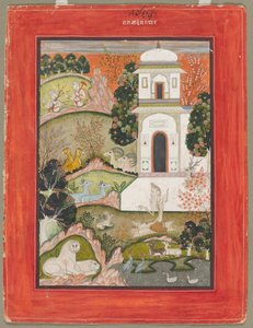 Devagandhara Ragini: Ein Asket im Rückzug, aus der Ragamala-Serie, um 1760