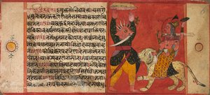 Devi greift einen Dämon an von Unbekannt Unbekannt
