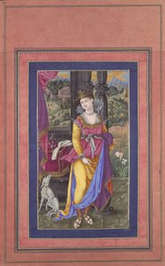 Diana, Göttin der Jagd, Folio aus dem Davis-Album, frühes 17. Jahrhundert von Unbekannt