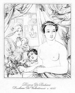 Diane de Poitiers, Adlige an den Höfen von Franz I. und Heinrich II. von Frankreich von Unbekannt