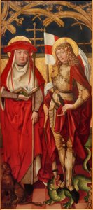 Die Heiligen Hieronymus und Georg von Unbekannt