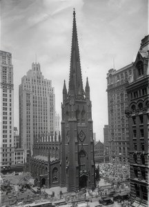 Die Trinity Church in New York von Unbekannt