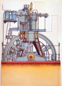 Dieselmotor: Verbrennungsmotor erfunden von Rudolph Diesel im Jahr 1897 c1910