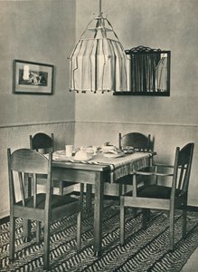 Esstisch und Stühle entworfen von Willem Penaat, 1928