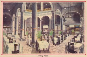 Speisesaal - Hotel Florida - Havanna - Kuba, ca. 1910 von Unbekannt