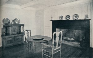 Esszimmer, um 1800, aus dem Shenk House, Long Island, 1930