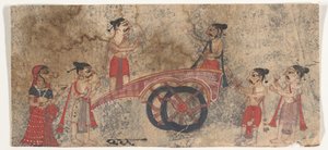 Disputationen auf einem Wagen, 1650-60 von Unbekannt