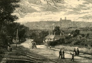 Entfernter Blick auf Lincoln von Unbekannt