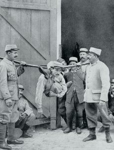 Ablenkungen an der Front, die menschliche Schlange, Frankreich, Erster Weltkrieg, 1915