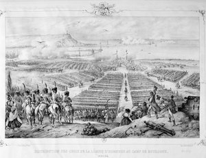 Verteilung der Kreuze der Ehrenlegion im Lager von Boulogne, 16. August 1804, 1841 von Unbekannt