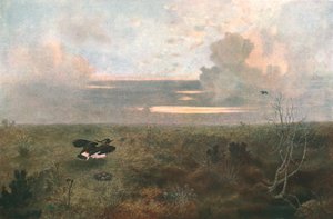 Gestört: Ein Regenpfeifer erhebt sich aus seinem Nest, 1879, ca. 1902 von Unbekannt