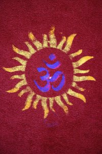 Diwali Rangoli im Shirdi Sai Baba Tempel, Leicester. Vereinigtes Königreich von Unbekannt