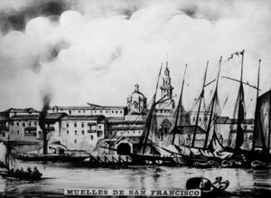 Docks von San Francisco, 19. Jahrhundert, 1920er Jahre