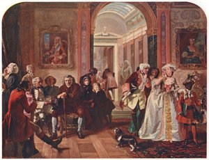 Doktor Johnson im Vorzimmer von Lord Chesterfield, wartet auf eine Audienz, 1748