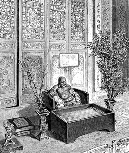Hausaltar, Der lächelnde Buddha, um 1890 von Unbekannt