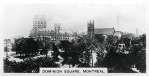 Dominion Square, Montreal, Kanada, um 1920er Jahre von Unbekannt