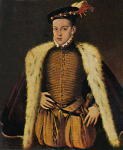 Don Carlos 1545-1568 - Gemälde von Sanchez Coello, 1934 von Unbekannt
