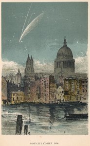 Donatis Komet von 1858 über der St. Pauls Kathedrale, London, 1884 von Unbekannt