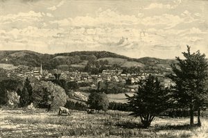 Dorking, von der Straße zu den Denbies, 1898